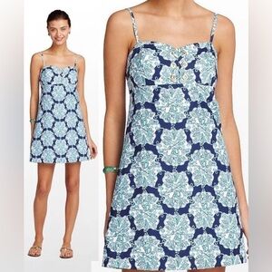 Lilly Pulitzer Rilee Bright navy Hey Sailor dress